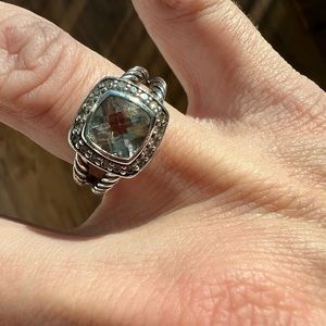 David Yurman Petite Albion Prasiolite Ring